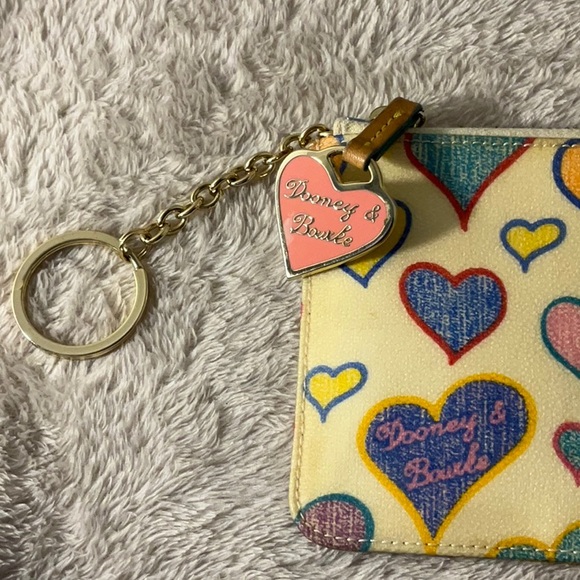 ⭐️HOST PICK⭐️ Dooney & Bourke Rainbow Zipper Keychain Wristlet EUC - Picture 6 of 16